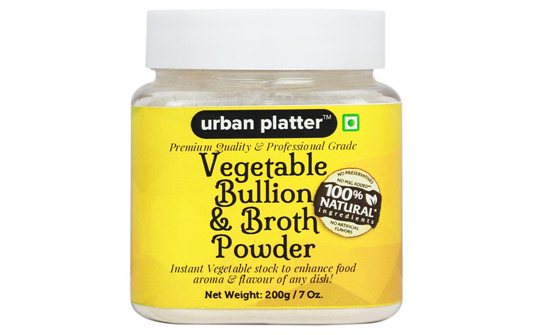 Urban Platter Vegetable Bullion & Broth Powder   Glass Jar  200 grams